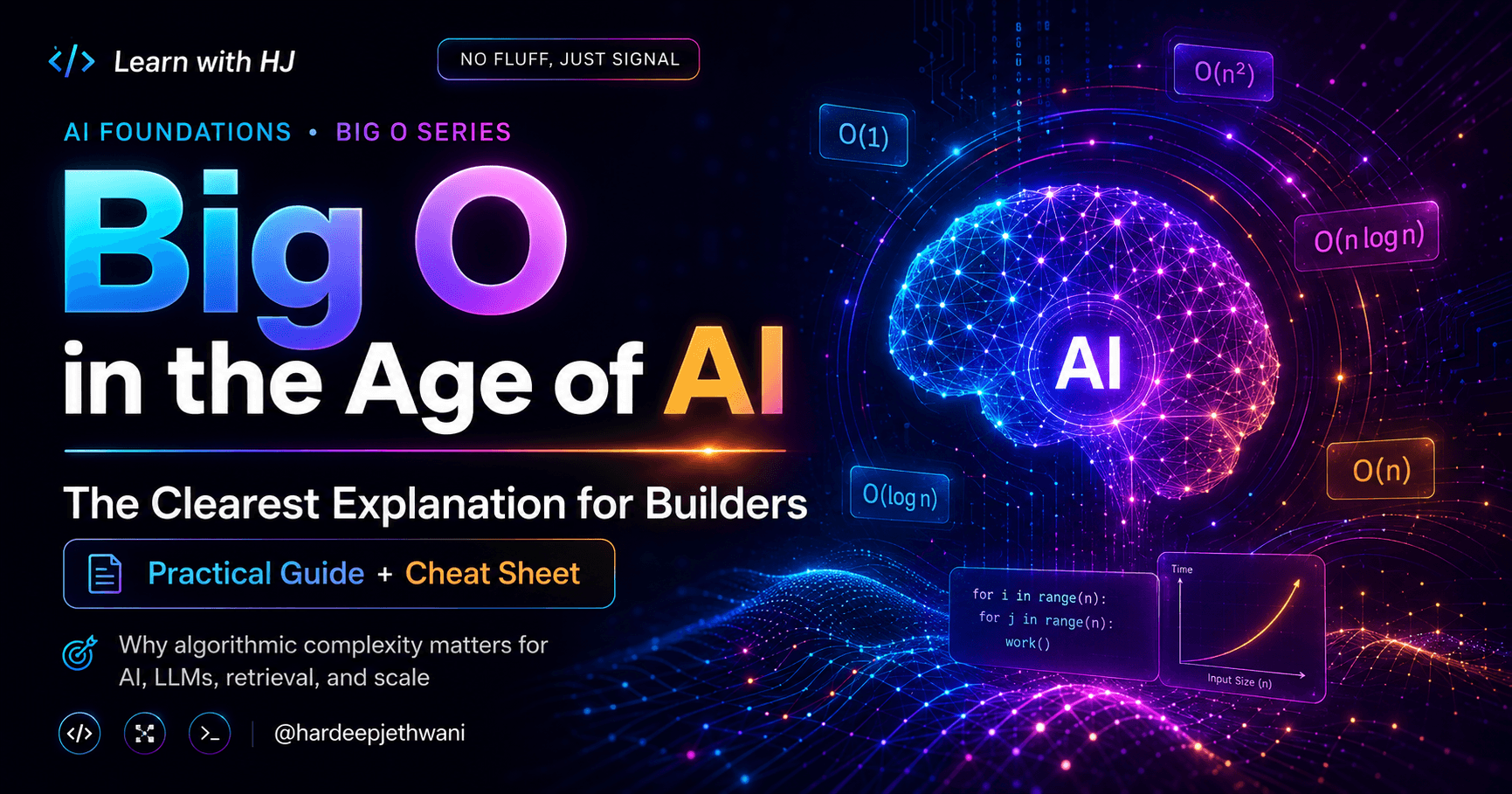 🤖📈 Big O in the Age of AI: Because Your Model Is Smart, but Your Algorithm Might Be Expensive 💸⚙️