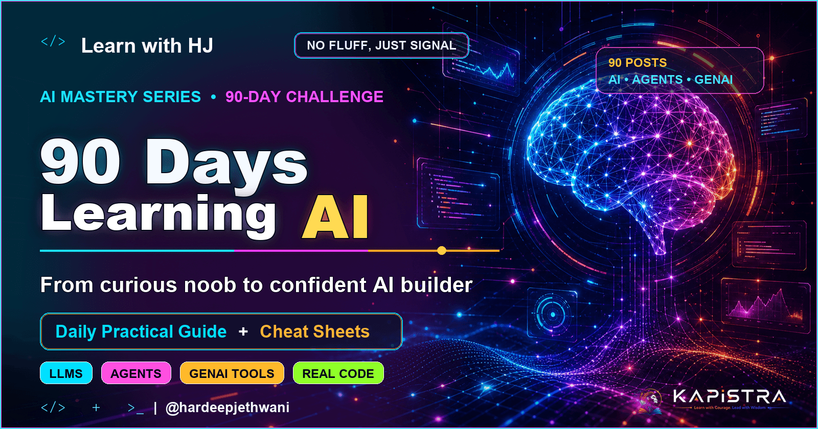 90 Days of AI: From Curious Noob to Confident Builder