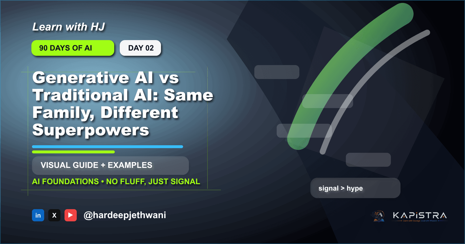 Generative AI vs Traditional AI: Same Family, Different Superpowers