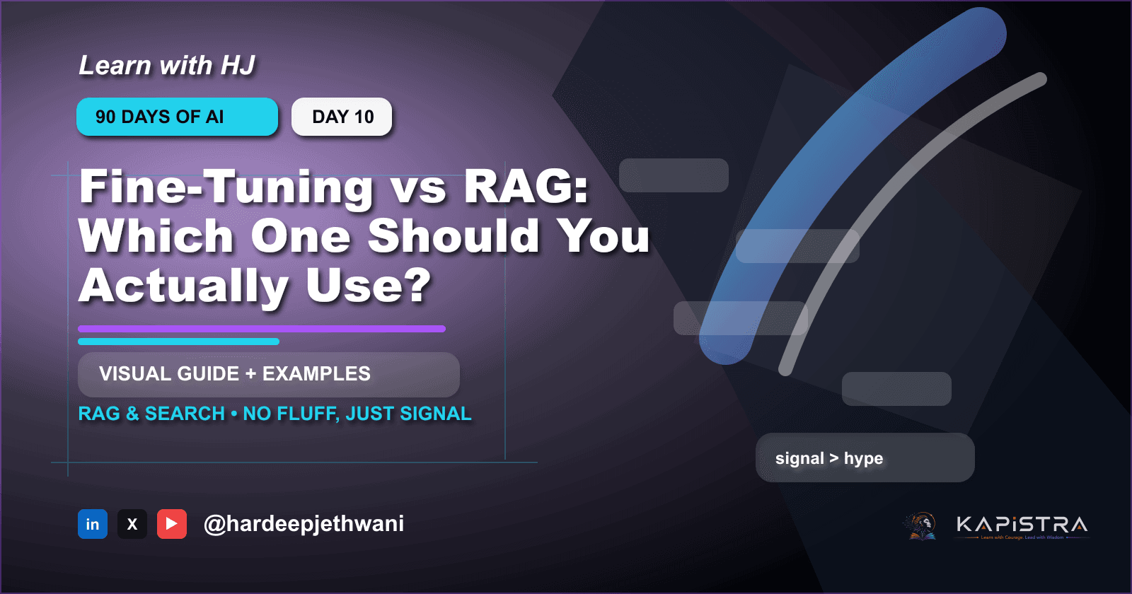 Fine-Tuning vs RAG: Which One Should You Actually Use?