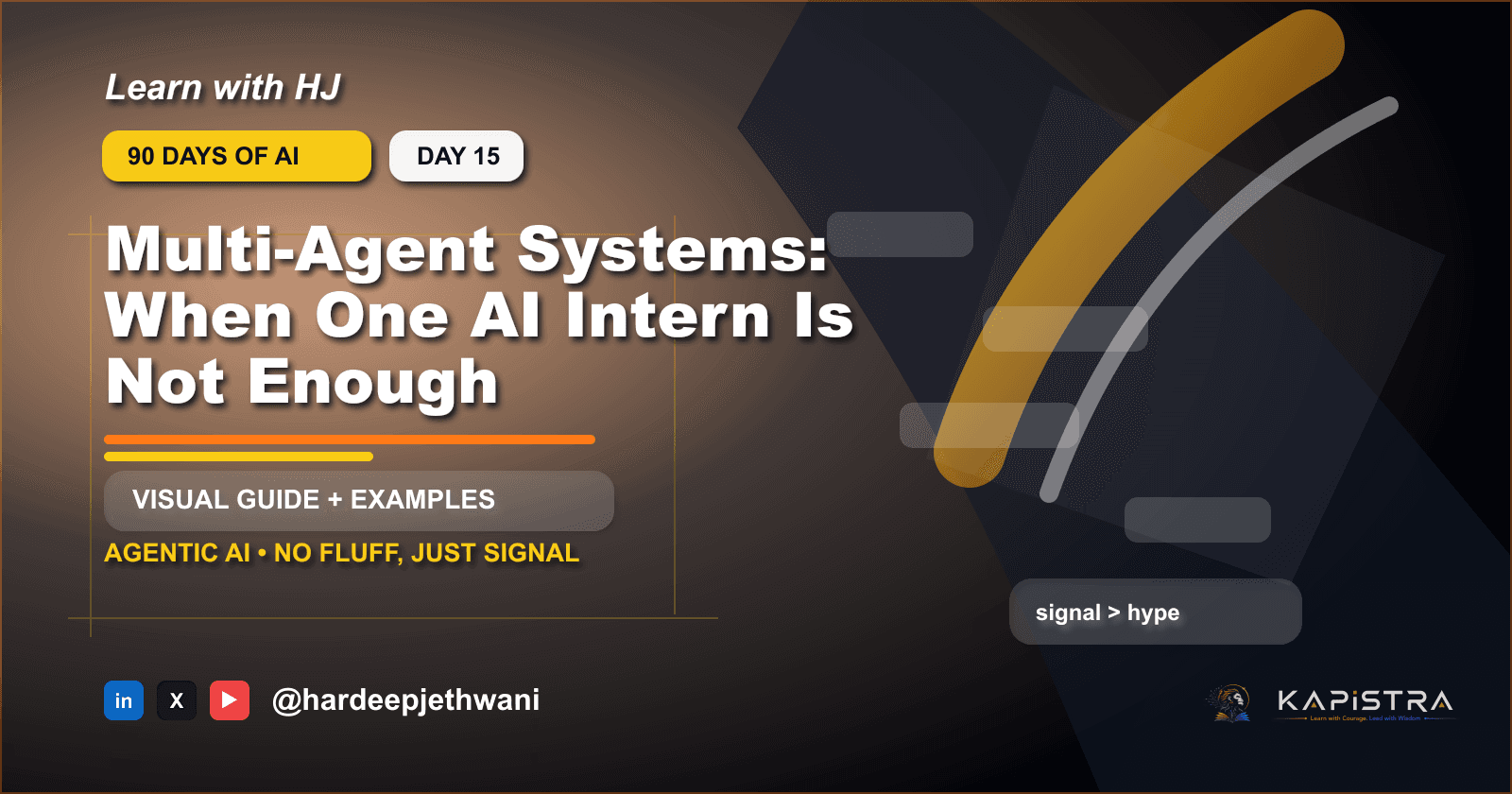 Multi-Agent Systems: When One AI Intern Is Not Enough