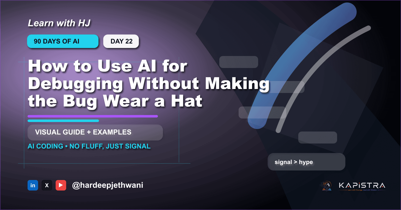 How to Use AI for Debugging Without Making the Bug Wear a Hat