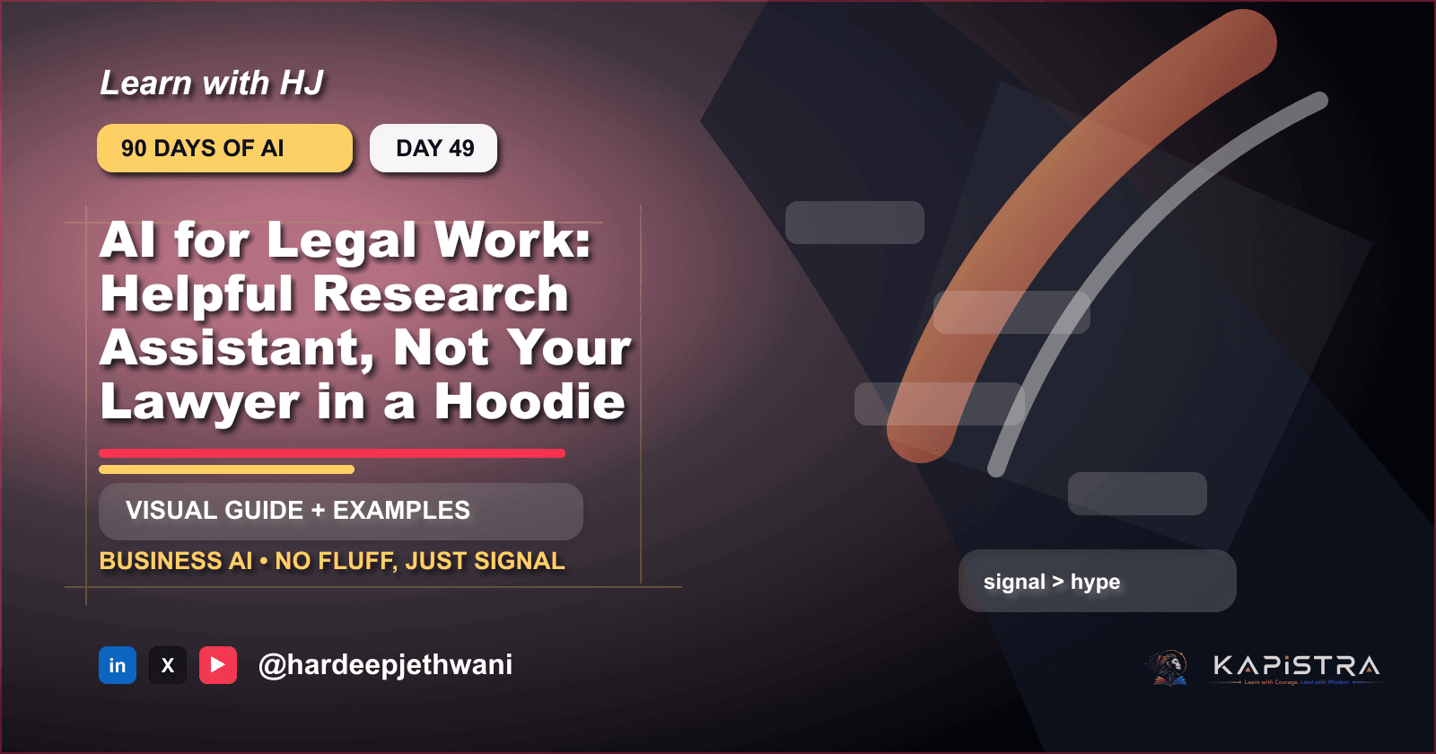 AI for Legal Work: Helpful Research Assistant, Not Your Lawyer in a Hoodie