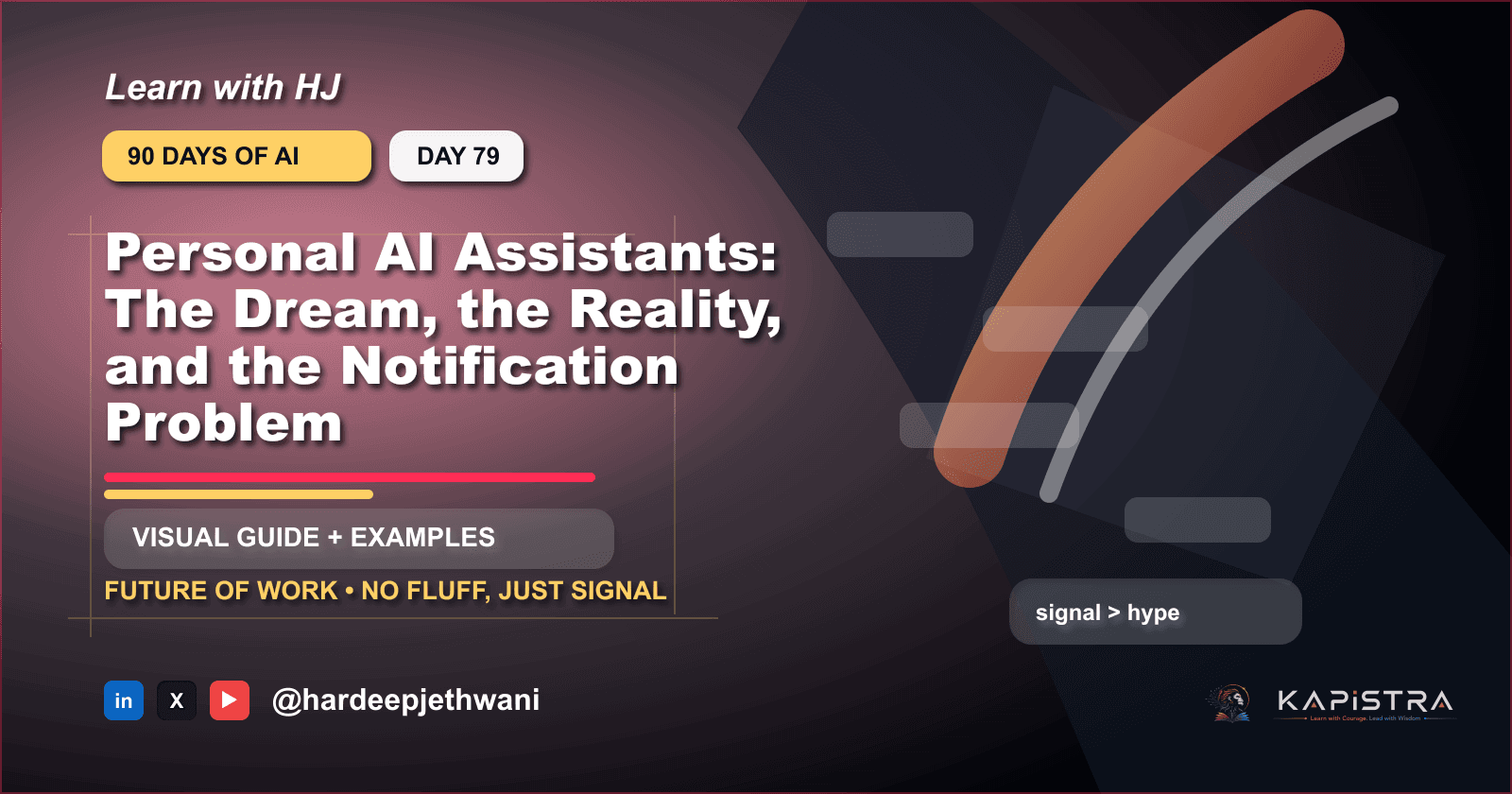 Personal AI Assistants: The Dream, the Reality, and the Notification Problem