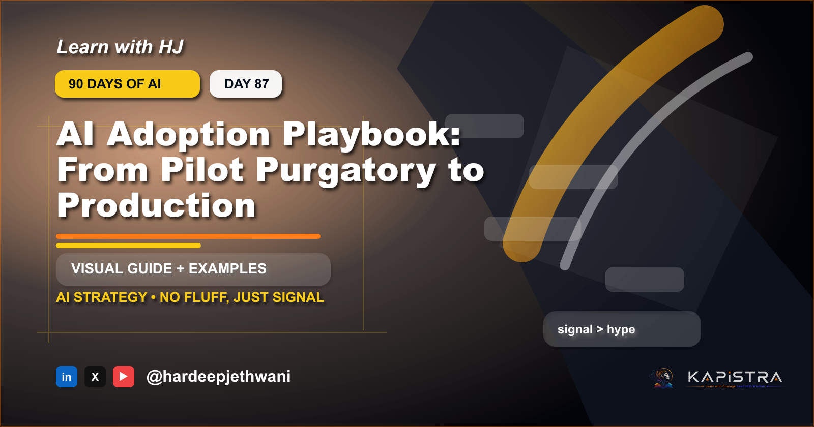 AI Adoption Playbook: From Pilot Purgatory to Production