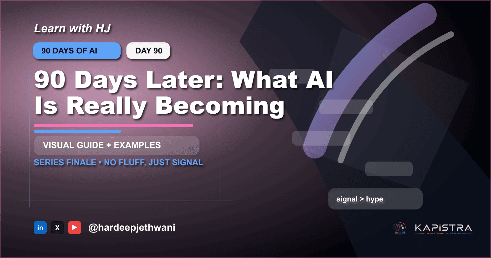 90 Days Later: What AI Is Really Becoming